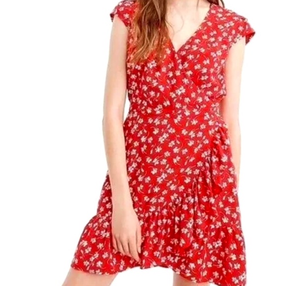 Jcrew Mercantile Faux Wrap Breezy Dress - 2 - Picture 1 of 3